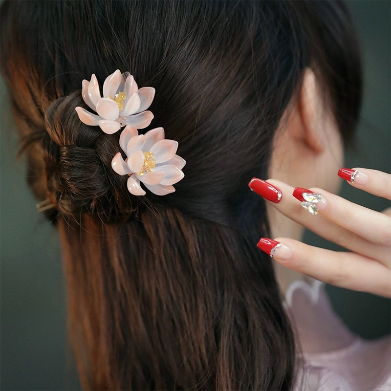 1Pair Vintage Hairpin Glazed F - Hanbok Hair Pin recension och pris