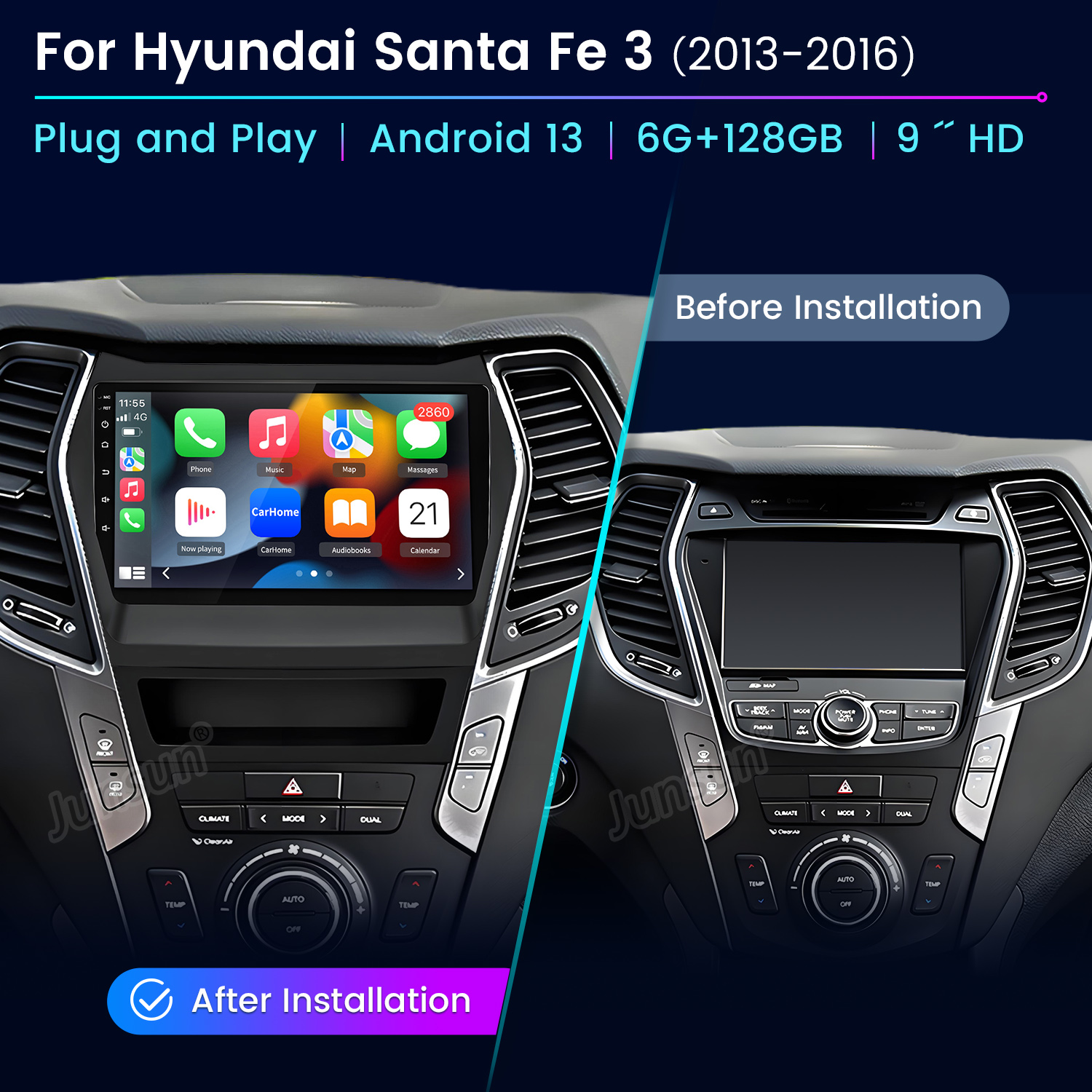 Junsun AI Voice Car Stereo Rad - Korean Lifestyle Video recension och pris