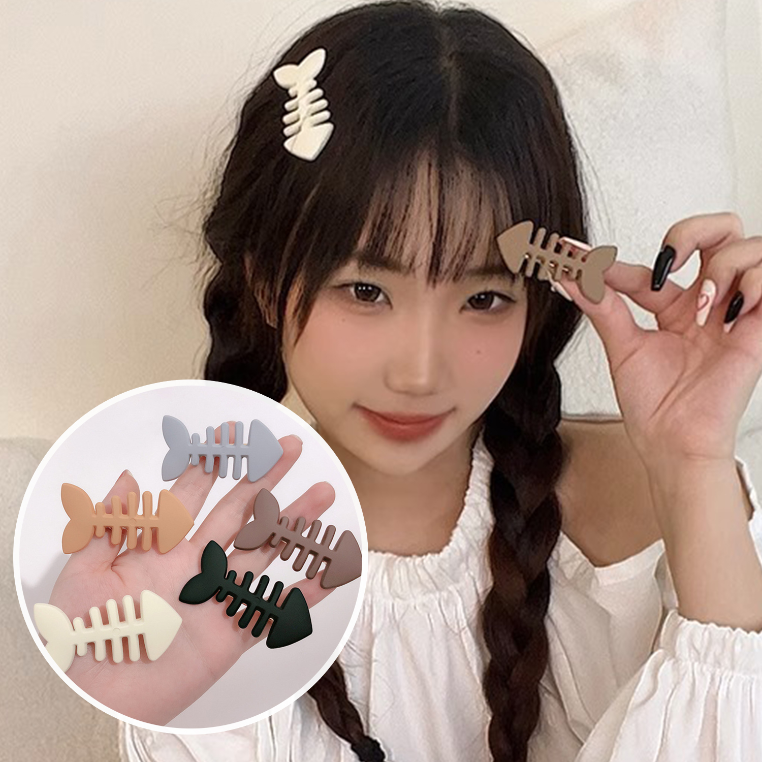 New Simple Fish Bone Hair Clip - Hanbok Hair Pin recension och pris