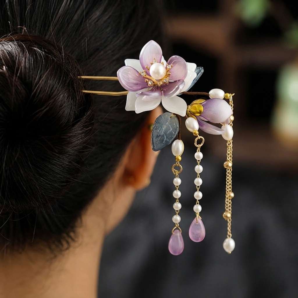 Alloy U Shaped Hair Pin With O - Hanbok Hair Pin recension och pris