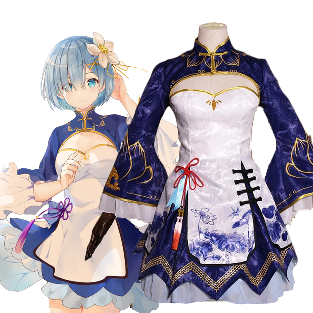 2025 Rem Ram Cosplay Cheongsam - South Korea Lifestyle recension och pris