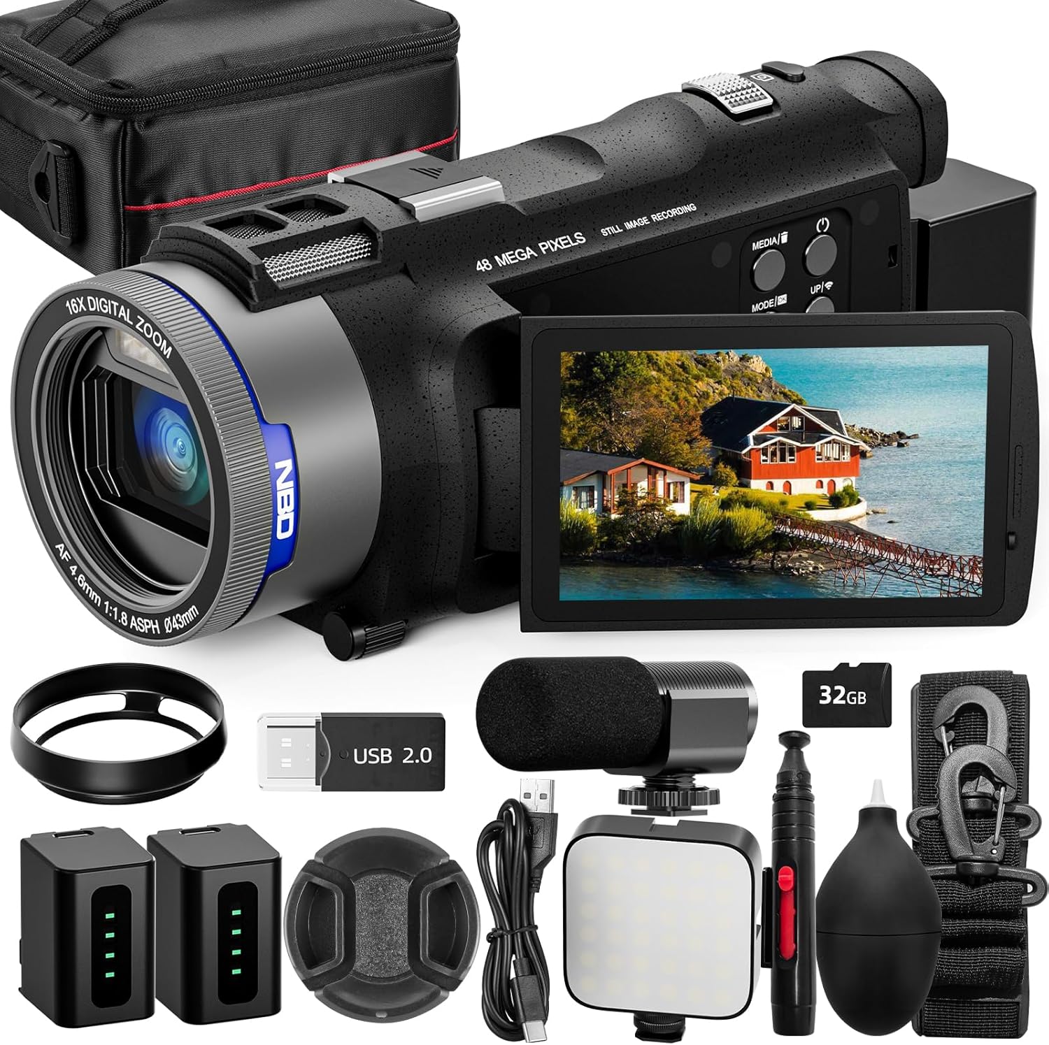 NBD 4K Camcorder Video Camera  - Korean Lifestyle Video recension och pris