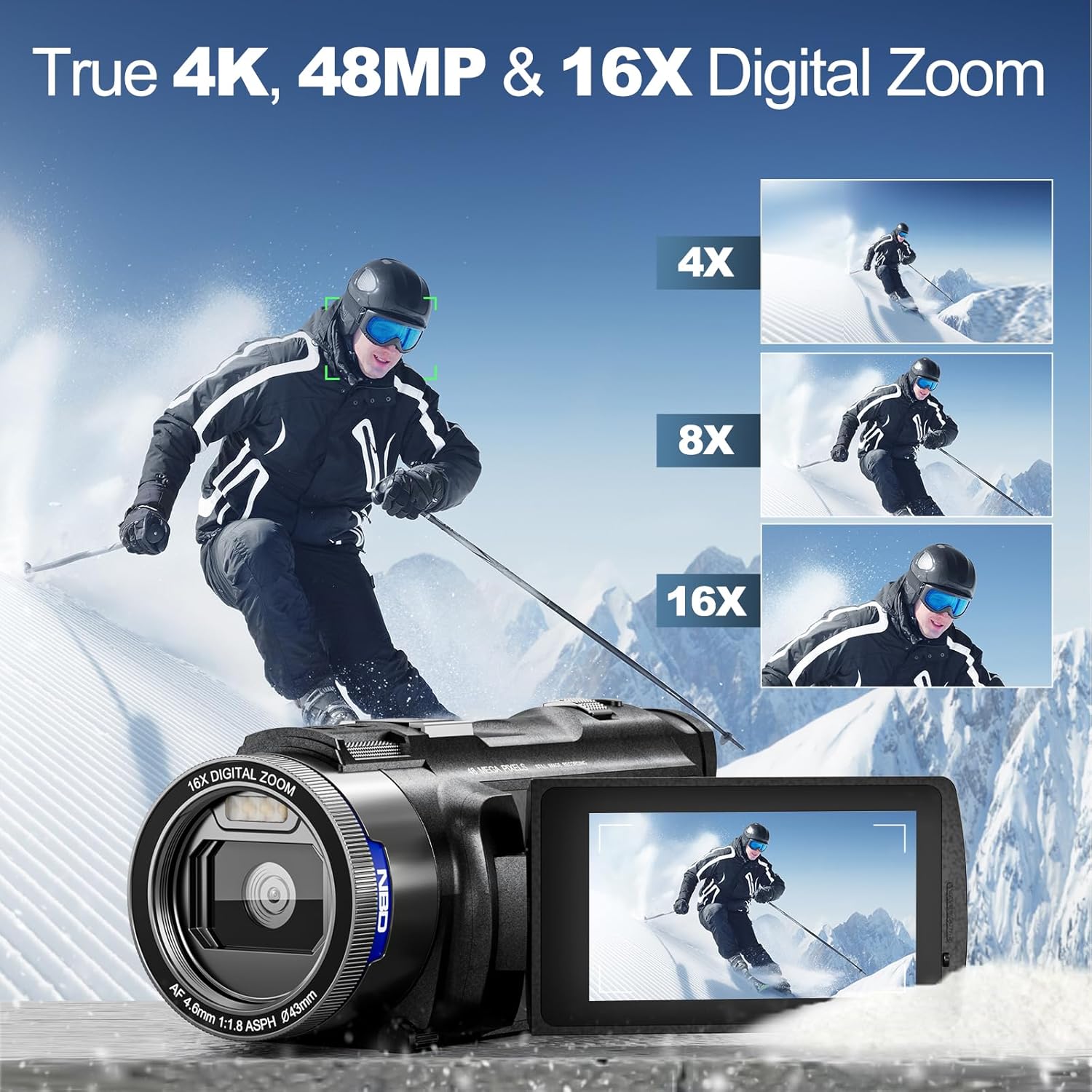 NBD 4K Camcorder Video Camera  - Korean Lifestyle Video recension och pris