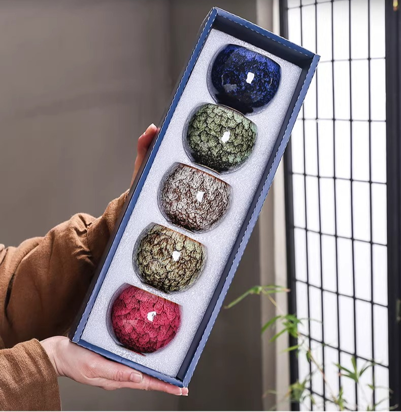 Unique Dragon Egg Jian Ware Te - Korean Tea Set recension och pris