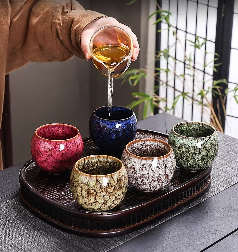 Unique Dragon Egg Jian Ware Te - Korean Tea Set recension och pris
