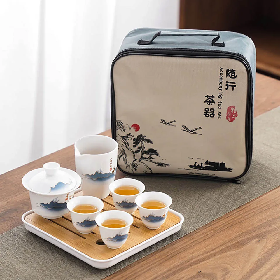 Ceramic Chinese Kung Fu Tea Se - Korean Tea Set recension och pris