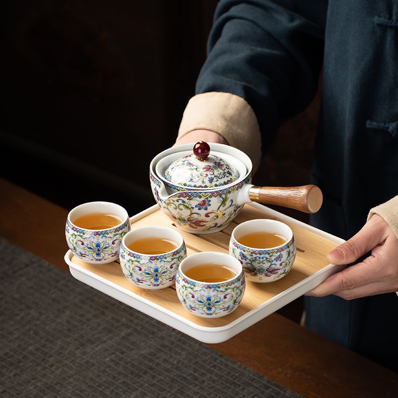 Chinese Kung Fu Ceramic Tea Se - Korean Tea Set recension och pris