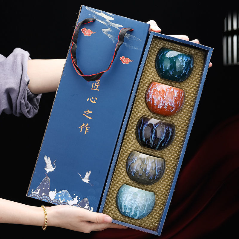 Japanese Style Tea Cup Kiln-Tr - Korean Tea Set recension och pris
