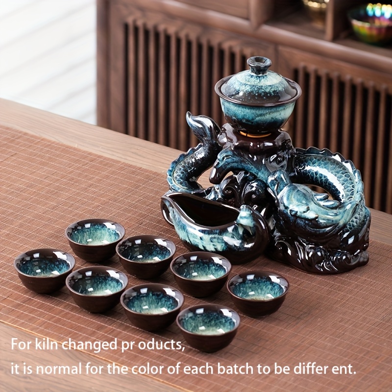 Coiling Dragon Ceramic Teapot  - Korean Tea Set recension och pris