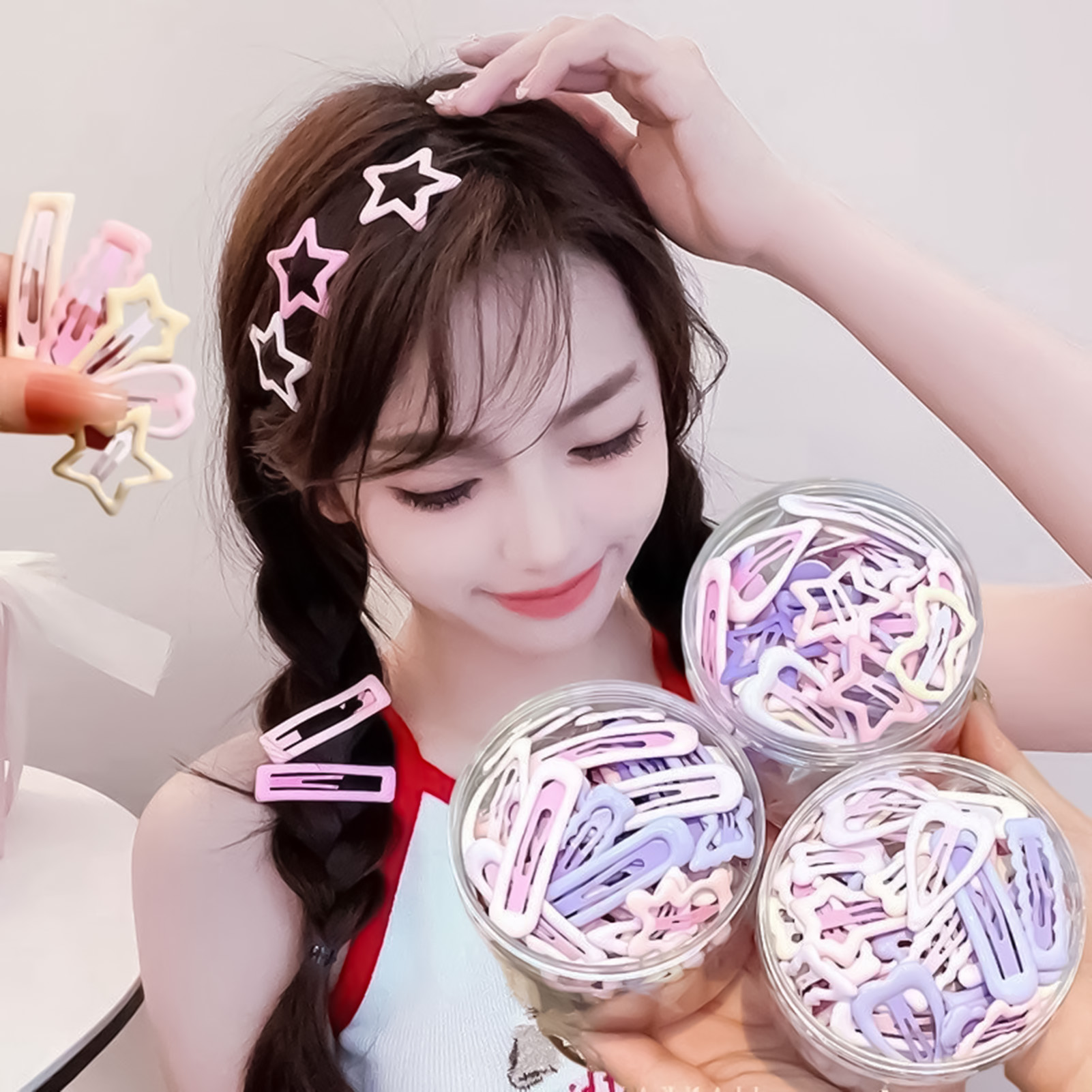 3PCS Sweet Style Headwear Pins - Korean Lifestyle & Kids Boutique Photos recension och pris